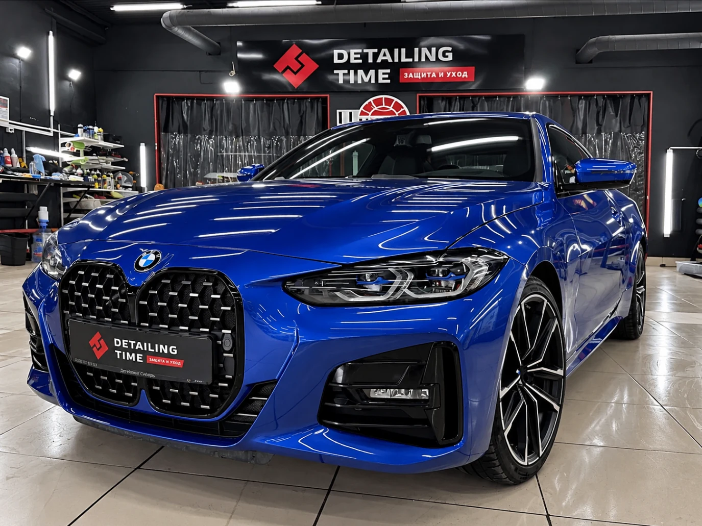 Синий BMW в Detailing Time